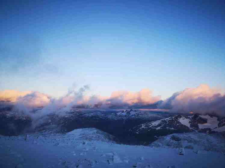 Solnedgang på Fanaråken